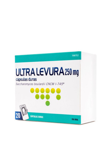 ULTRA-LEVURA 250 MG 20 CAPSULAS (BLISTER)- Farmacia Campoamor